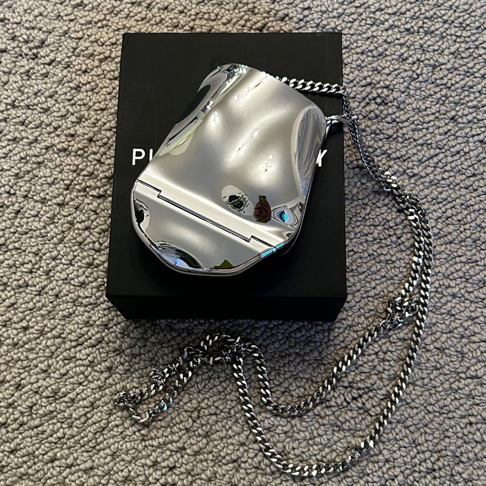 Published By Coin Purse Chrome 3D Crossbody Bag Metal